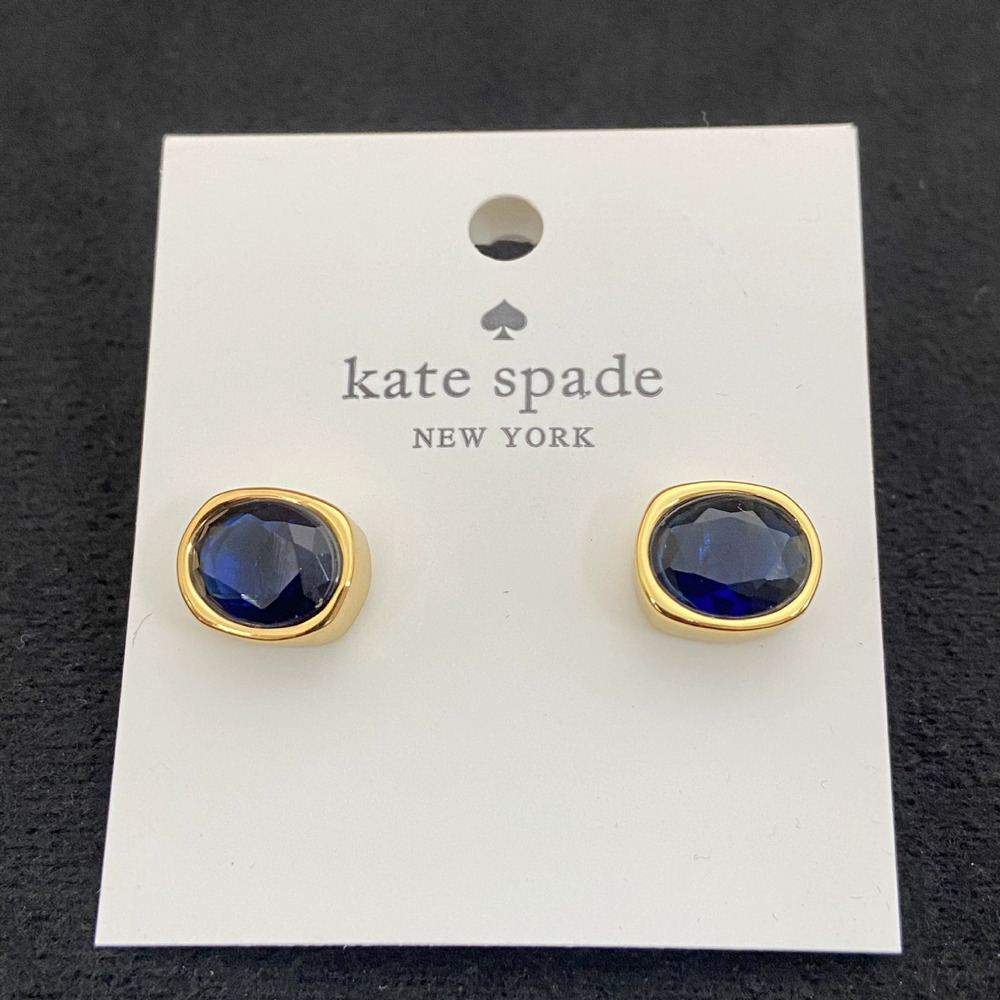 Kate SPADE Deep Blue Zircon Stud Earrings